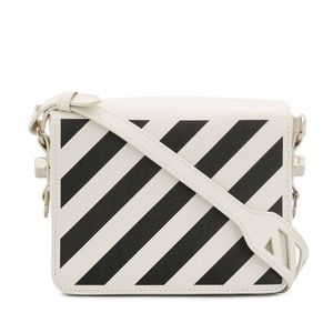 SALE! Off-White Diagonal Flap Bag